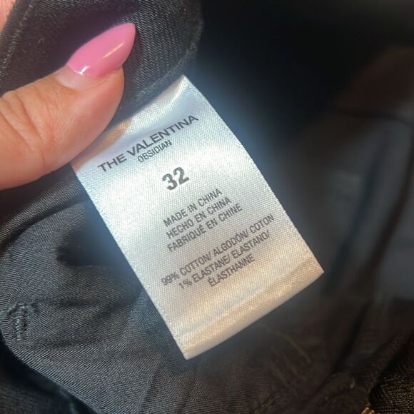 BNWT - FAVORITE DAUGHTER VALENTINA SHORTIE BOOT JEANS - BLACK OBSIDIAN 32 - Picture 7 of 8